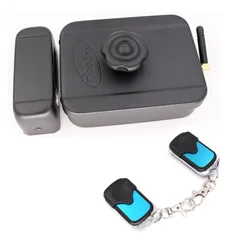 Wireless Remote Control Electronic Rim Lock Motor lock AA Battery