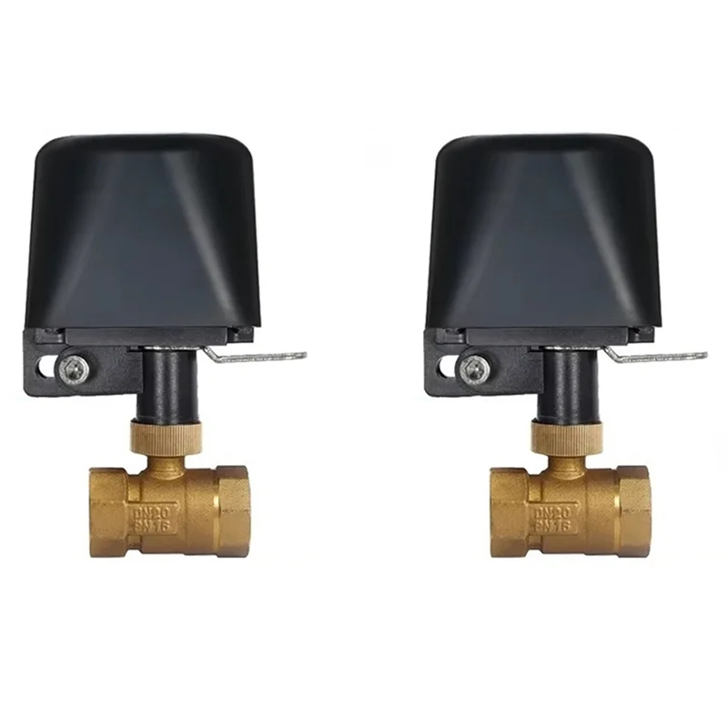 ABRS-2X Tuya Smart Wifi Water Vavle Zigbee Gas Water Stop Check Valve DN15 Wireless Control Timer Work+Alexa Google US Plug