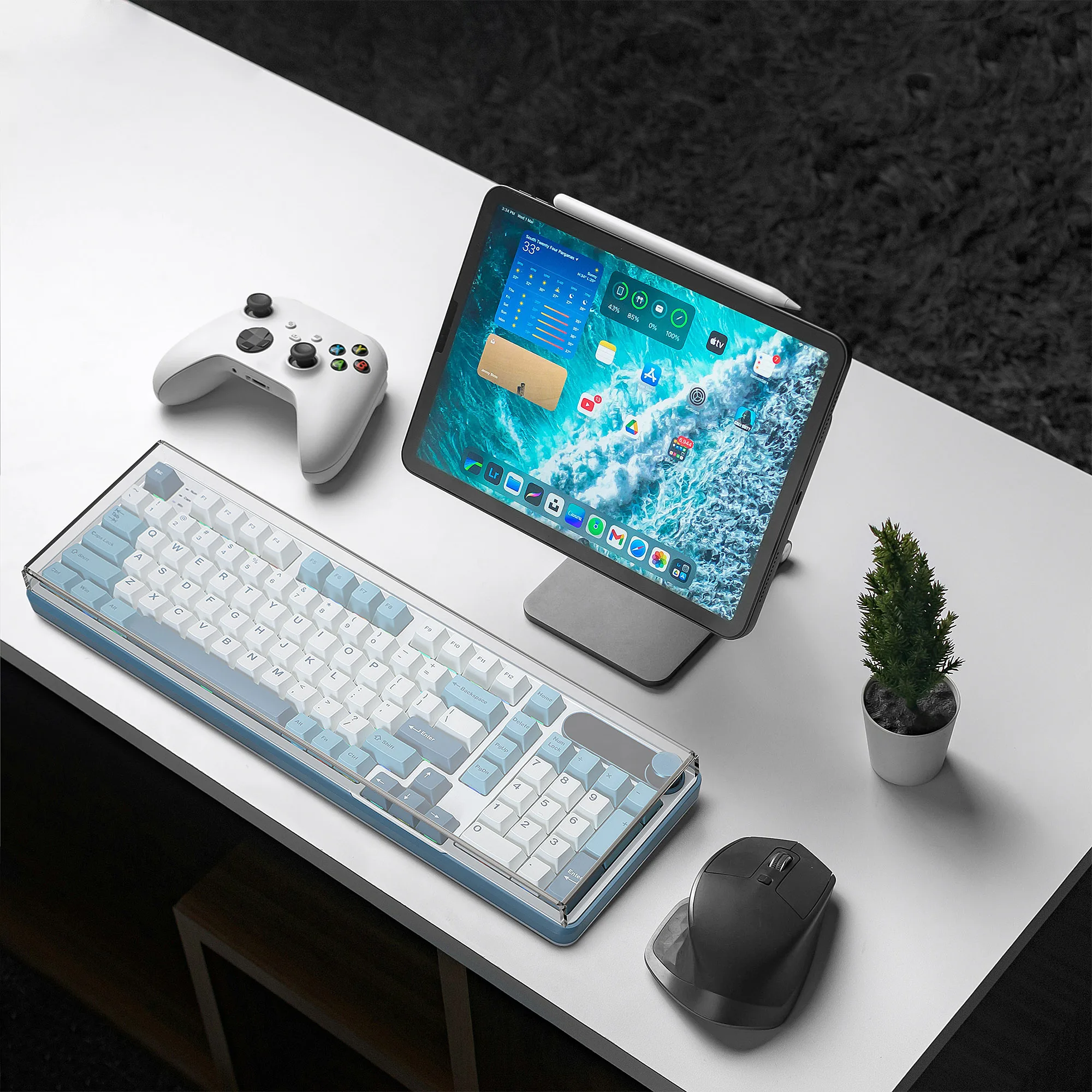 غطاء غبار للوحة المفاتيح Geekria، غطاء لوحات مفاتيح أكريليك شفاف للوحة المفاتيح الميكانيكية للكمبيوتر، متوافق مع RK ROYAL KLUDGE S98