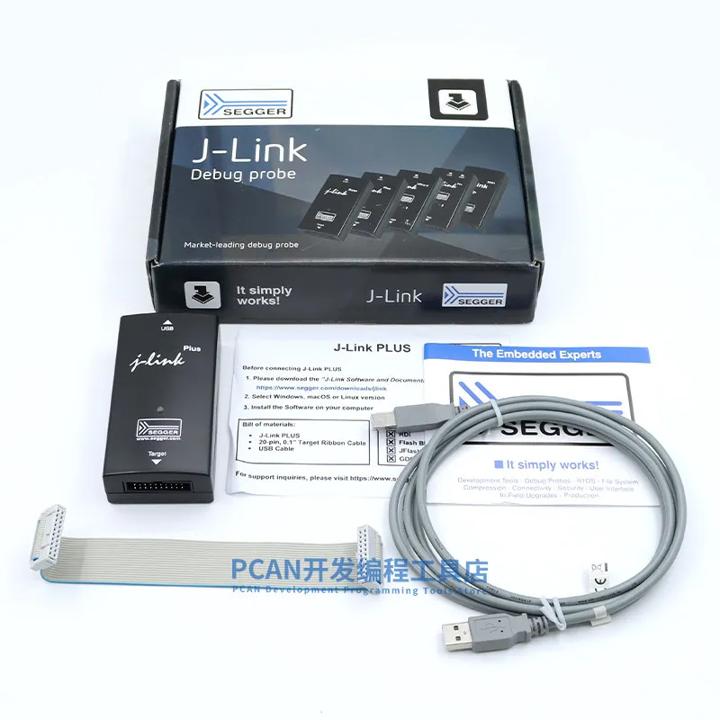 SEGGER original genuine J-Link PLUS 28.08.8 German genuine, simulation, programming, debugger