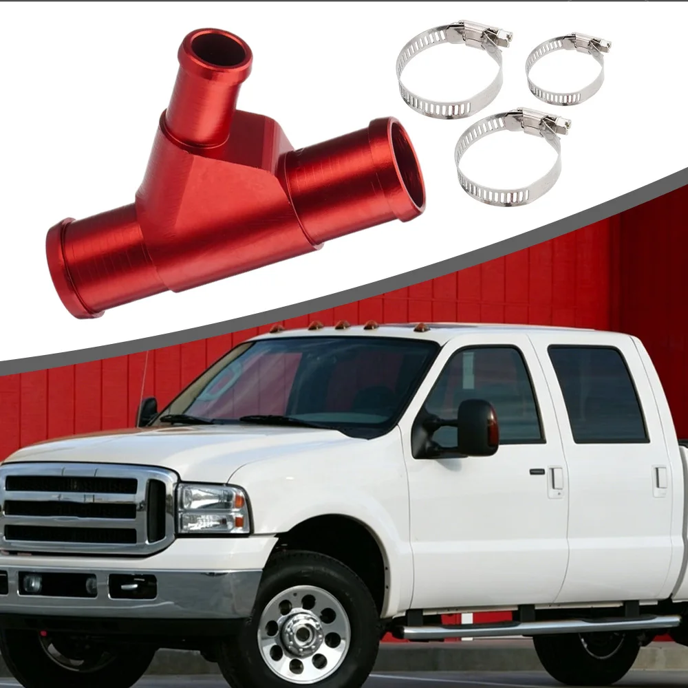 Tubería en Y de Aluminio para Refrigerante de Radiador para Ford F-250 F-350 F-450 F-550 2003-2007 E-350 E-450 2003-2010 Excursion 2003-2005
