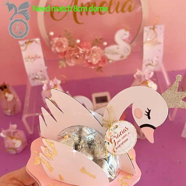 Swan Wedding  Cutting die dome candy holder Metal Cutting die for Wedding party Invitation Card Making Dec