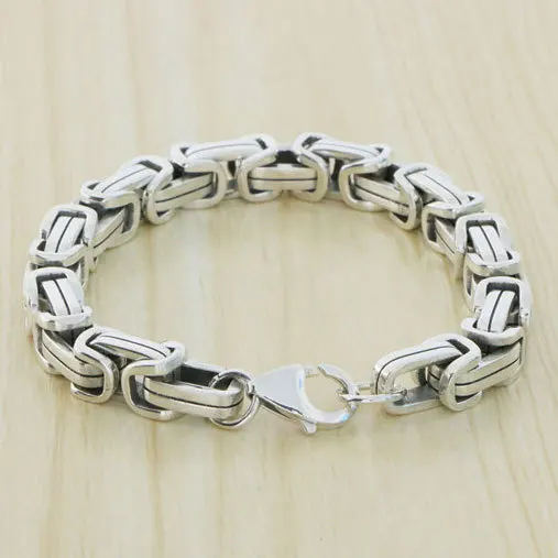 Furious Gao Qiqiang Same Sterling Silver Bracelet Domineering and versatile men's braceletThai silver jewelry