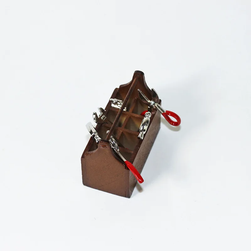 ชุดของเล่นจำลองอาหารขนาดจิ๋ว 1:12 อุปกรณ์ตกแต่งบ้านตุ๊กตา ดีไซน์สร้างสรรค์ กล่องเครื่องมือจำลองขนาดเล็ก งานฝีมือประดับตกแต่ง