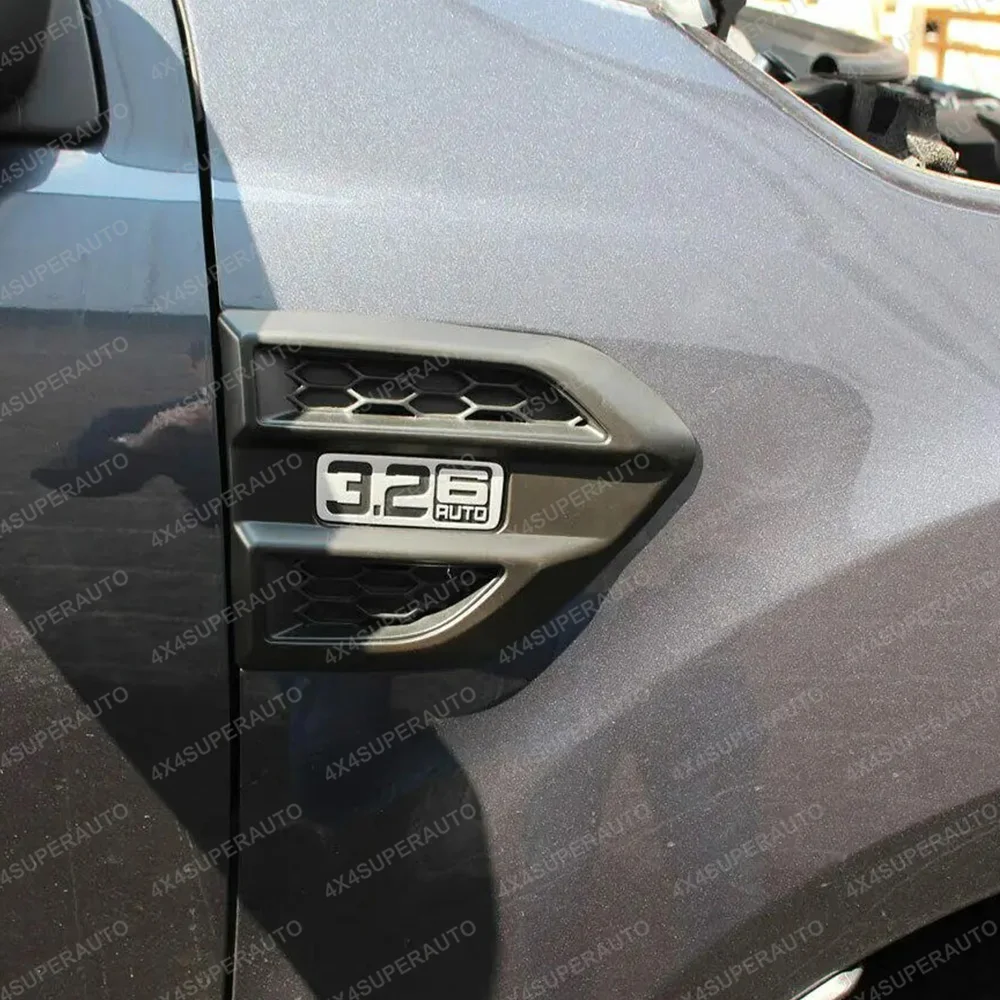 Side Vent Cover for Ford Ranger 2015-2022 Wildtrak T7 T8 XLS XL XLT Limited Matte Black Side Vent Trim Body Kits Pickup view 3