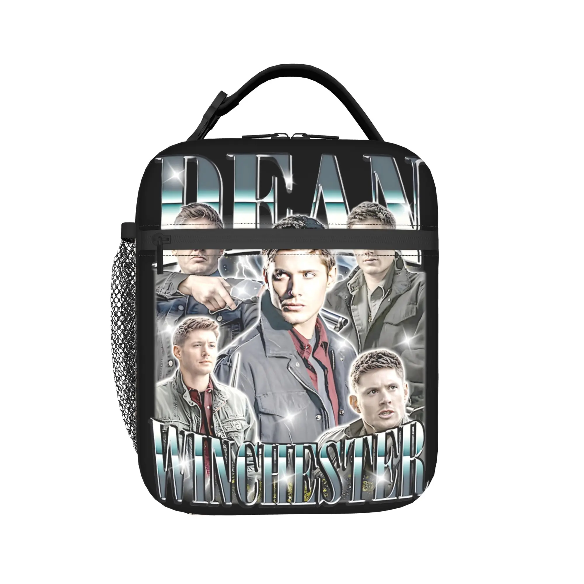Supernatural  Dean Winchester Retro Limited Edition Lunch Bag Leisure Office Lunch Box Custom Convenient Cooler Bag