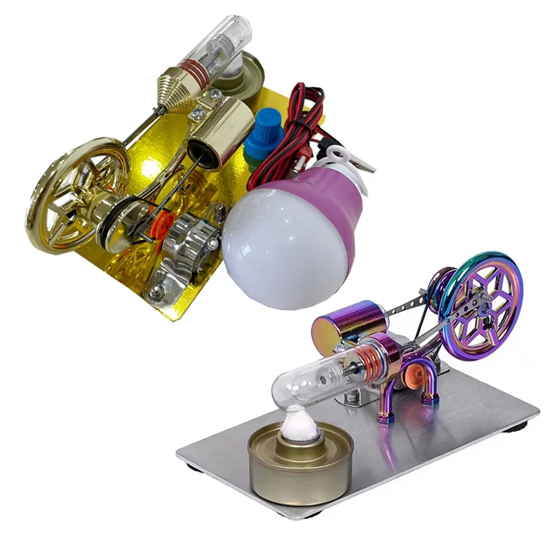 Hot Air Stirling Engine Model Generator Engine Physics Experiment Science Toy Educational Science Toy