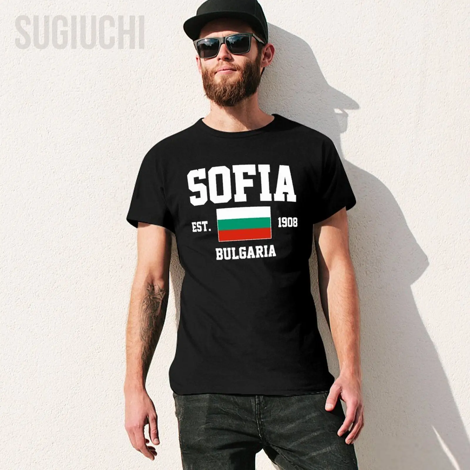 Bulgaria EST.1908 Sofia Men Tshirt Tees T-Shirt O-neck T Shirts Women Boys Clothing 100% Cotton