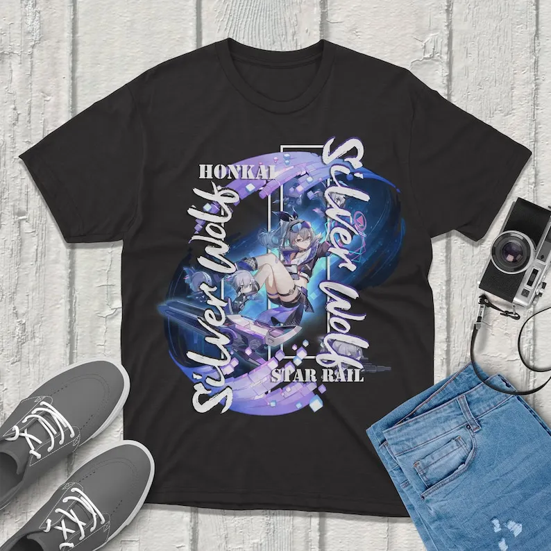 Silver Wolf Honkai Star Rail T-Shirt: Premium Quality Apparel with Stunning Designs! Perfect for Gamers & Anime Enthusiasts!