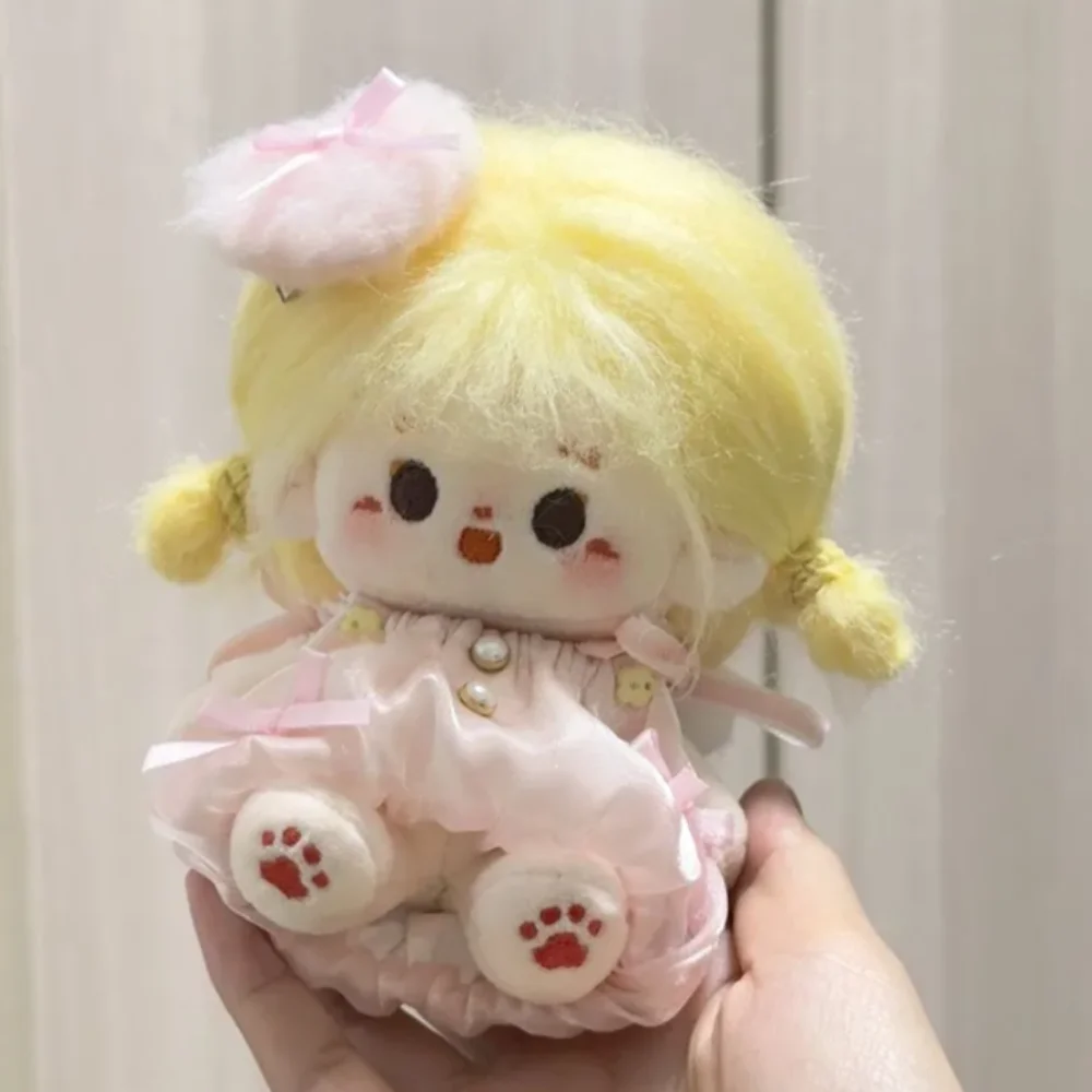 

Bow Dress 10cm Cotton Doll Clothes Love Hairclip with Wing Doll Clothes Outfit Lovely Funny Doll Dress Up Set Children's Gift