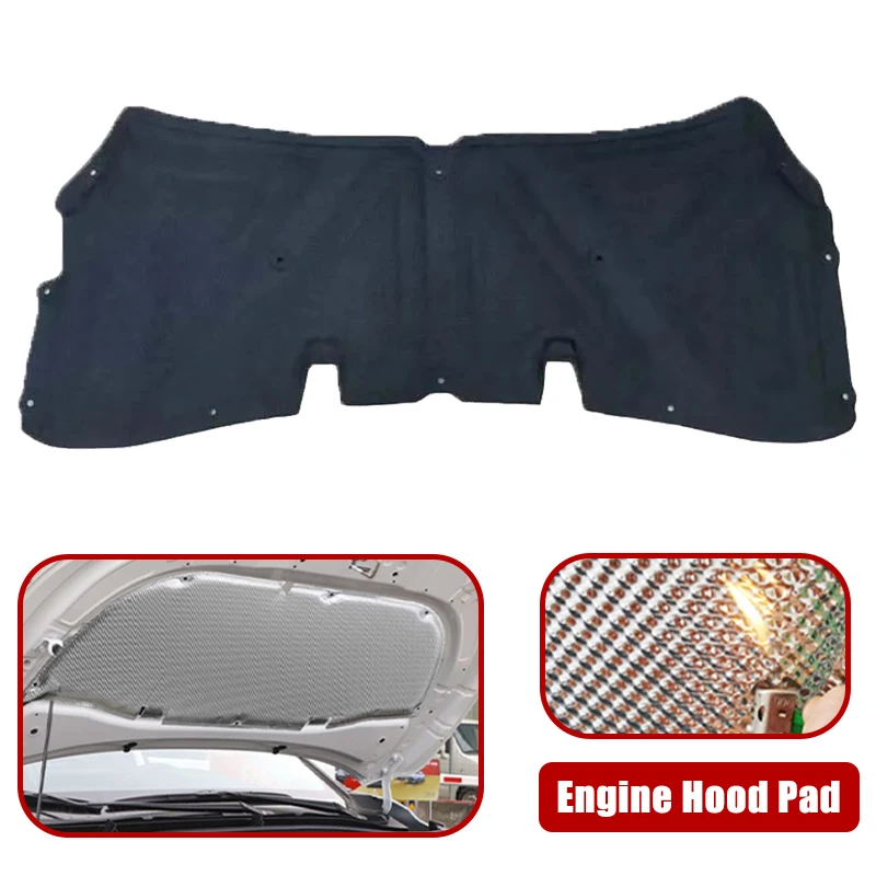 

For Nissan Qashqai J10 Dualis 2006-2013 2007 2008 Car Engine Hood Pad Heat Insulation Cotton Fireproof Cover Sound Accessories