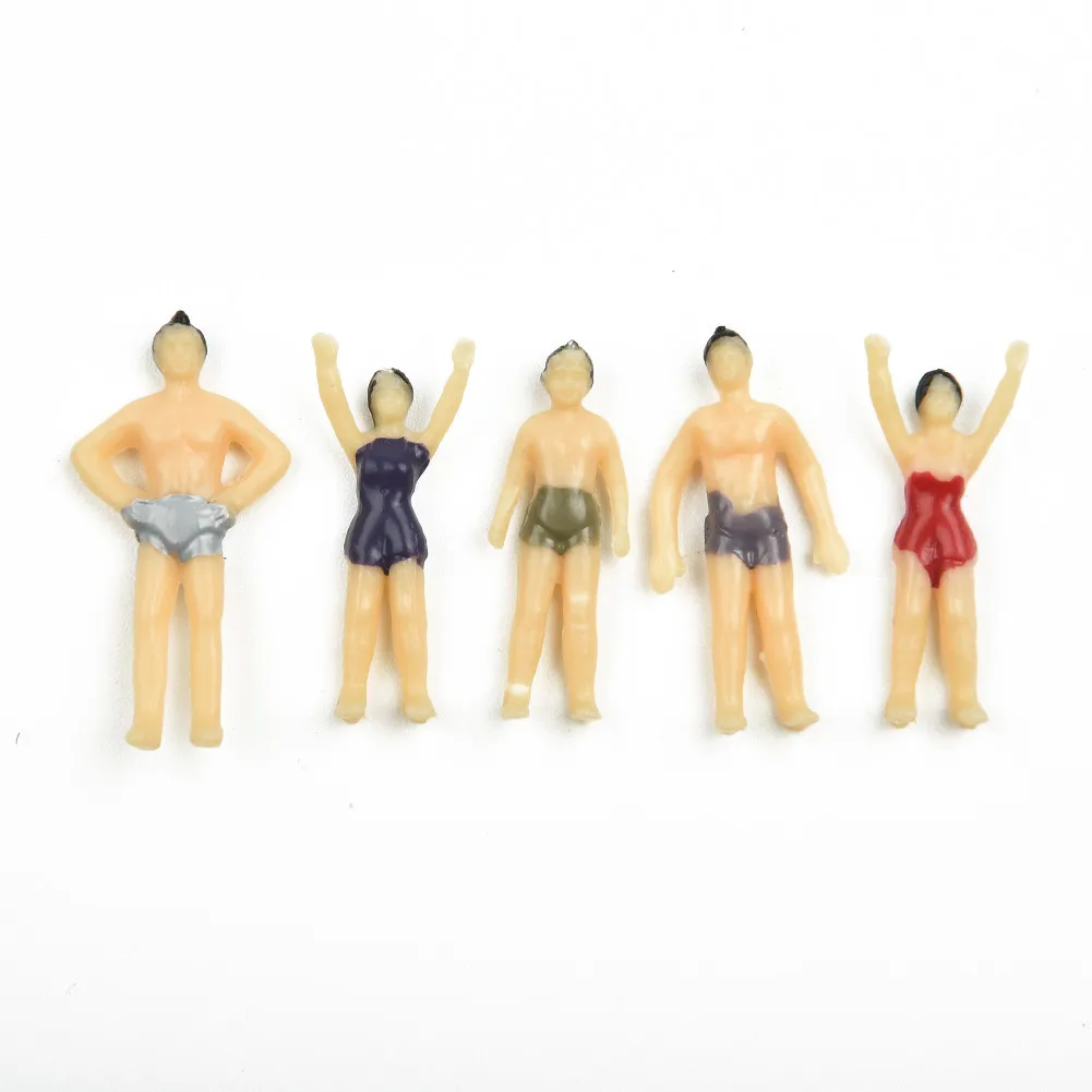 40pcs 1:75 HO Scale Seaside Visitors Model Swimming People Figures  40pcs 1:75 HO Scale Seaside Visitors Model Swimming People F