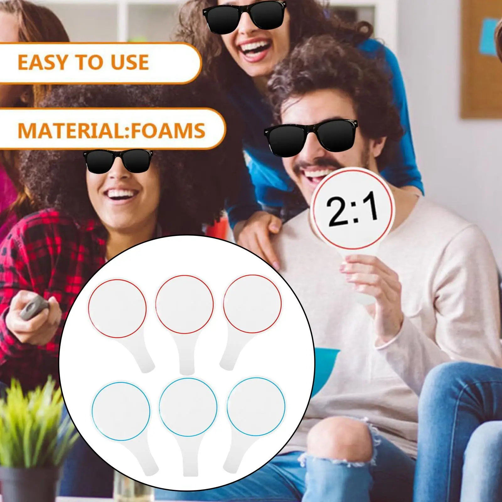 6Pcs Writing Boards Erasable Scoreboards Reusable Scoring Boards Blank Whiteboards for Judges Office School Classroom Bidding