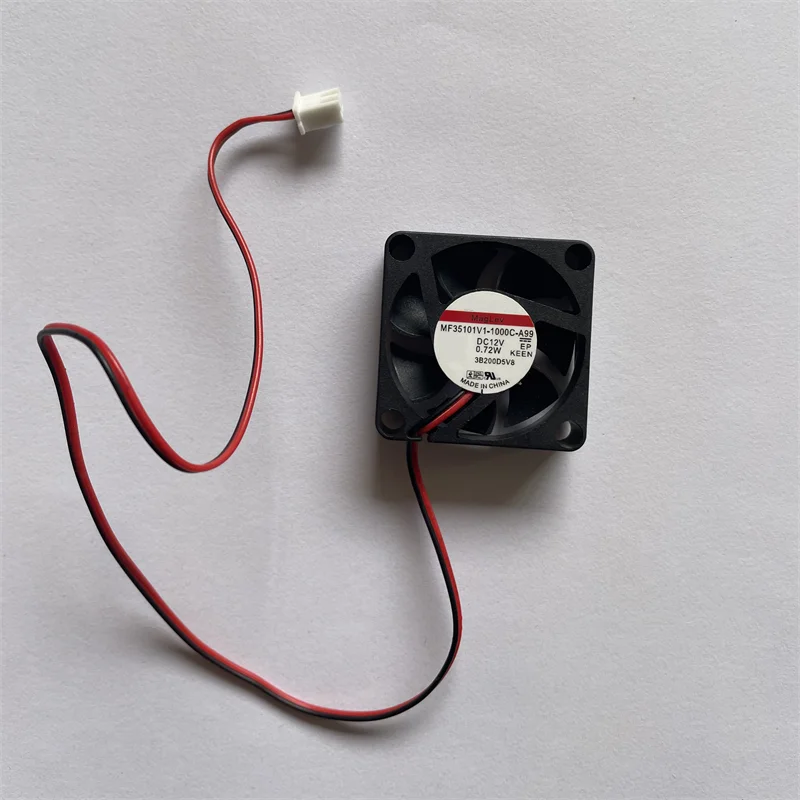 

MF35101V1-1000C-A99 DC 12V 60mA 35mm 3510 Cooling Fan For Router CPU Inverter Industrial Cabinet