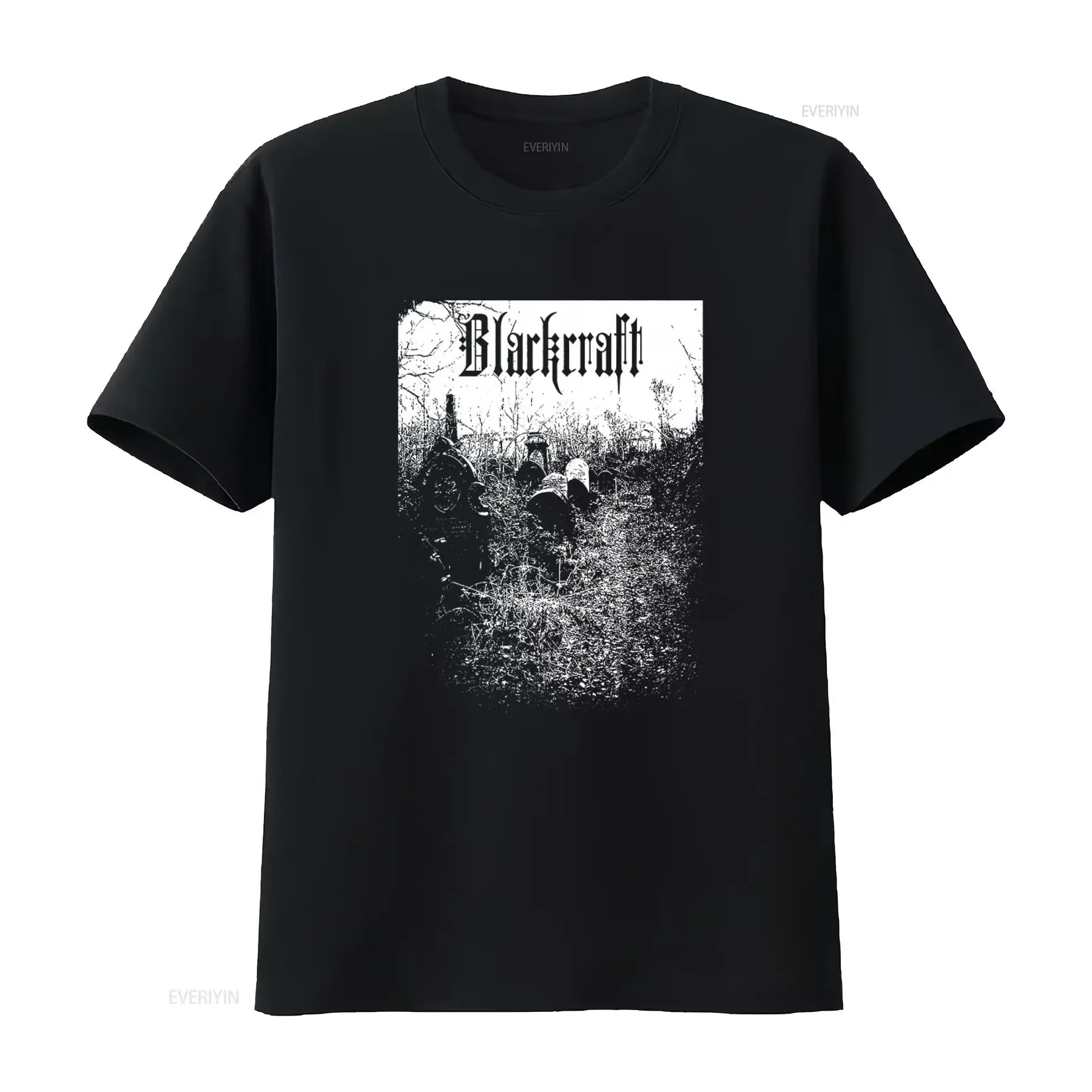 Blackcraft Cemetery Gothic Punk Witch T Shirt Cult Bury the Gods Design for Edgy Style vintage Washed Soft graphic homme