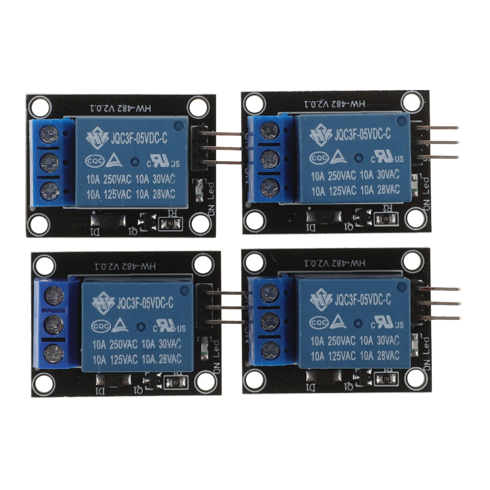 

4Pcs Appliance Control Relay Module Single Channel Relay Board Compatible for Microcontroller Arm Mcu
