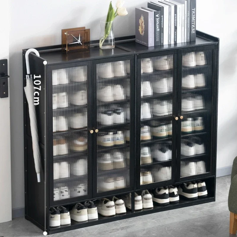 Shoe rack at the door of the household, storage artifact, space-saving simple interior, good-looking and dustproof dormitory