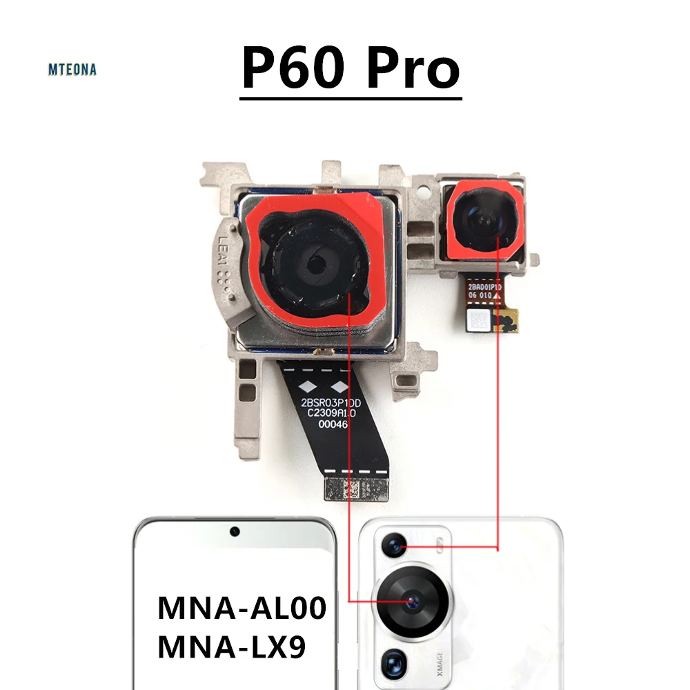 For Huawei P60 Pro P60Pro Front Rear View Back Camera Frontal Main