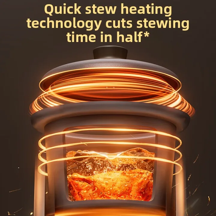 SUPOR 3LDG30YC872 Электрическая кастрюля для быстрого приготовления тушения Электрическая кастрюля для тушения Электрическая чашка для тушения супа и каши Мульти