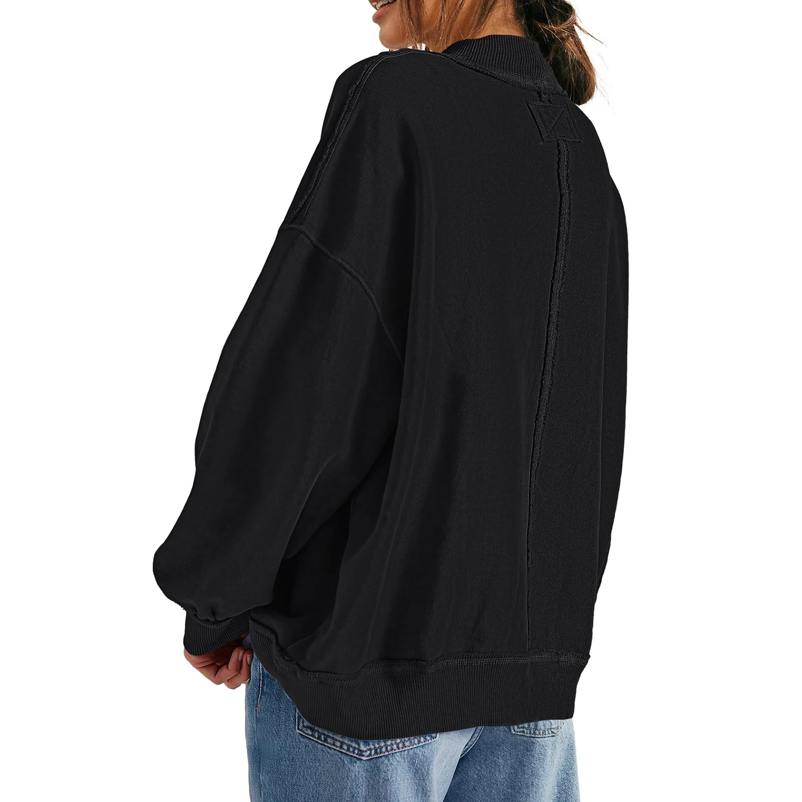 Sudadera deportiva informal de manga larga de Color sólido a la moda para mujer, Top, ropa de invierno para mujer