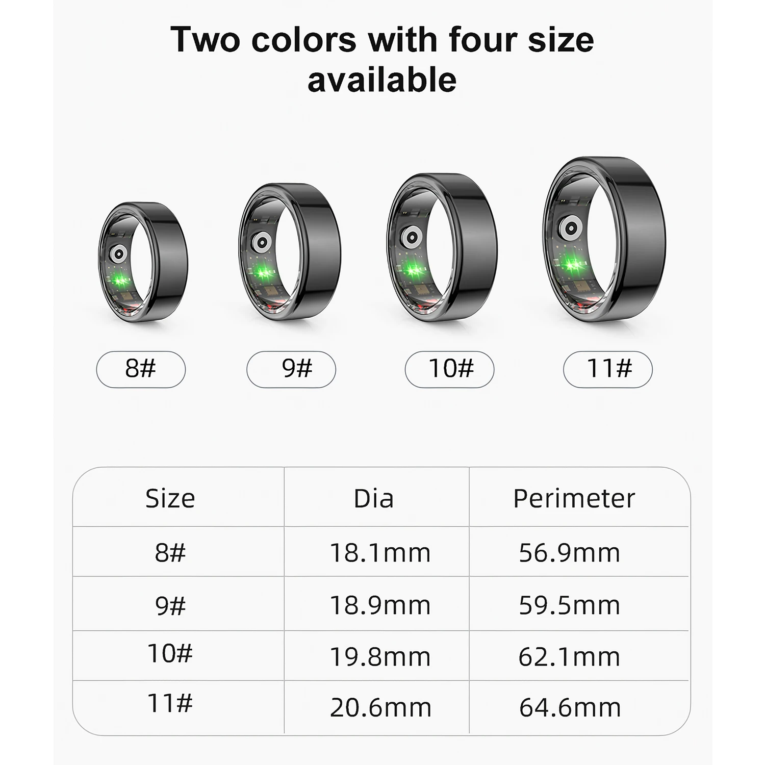 New R02 Smart Ring IP68 Waterproof Blood Pressure Oxygen Sleep Heart Rate Step Monitoring Multiple Sports Mode Men Women Gifts