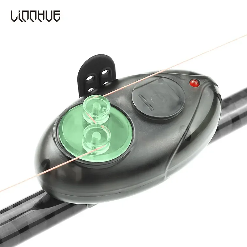 LINNHUE 1pc Fishing Alarm LED Light Indicator Electronic Bite Wireless Buffer Sound Alarm Carp Night Fishing