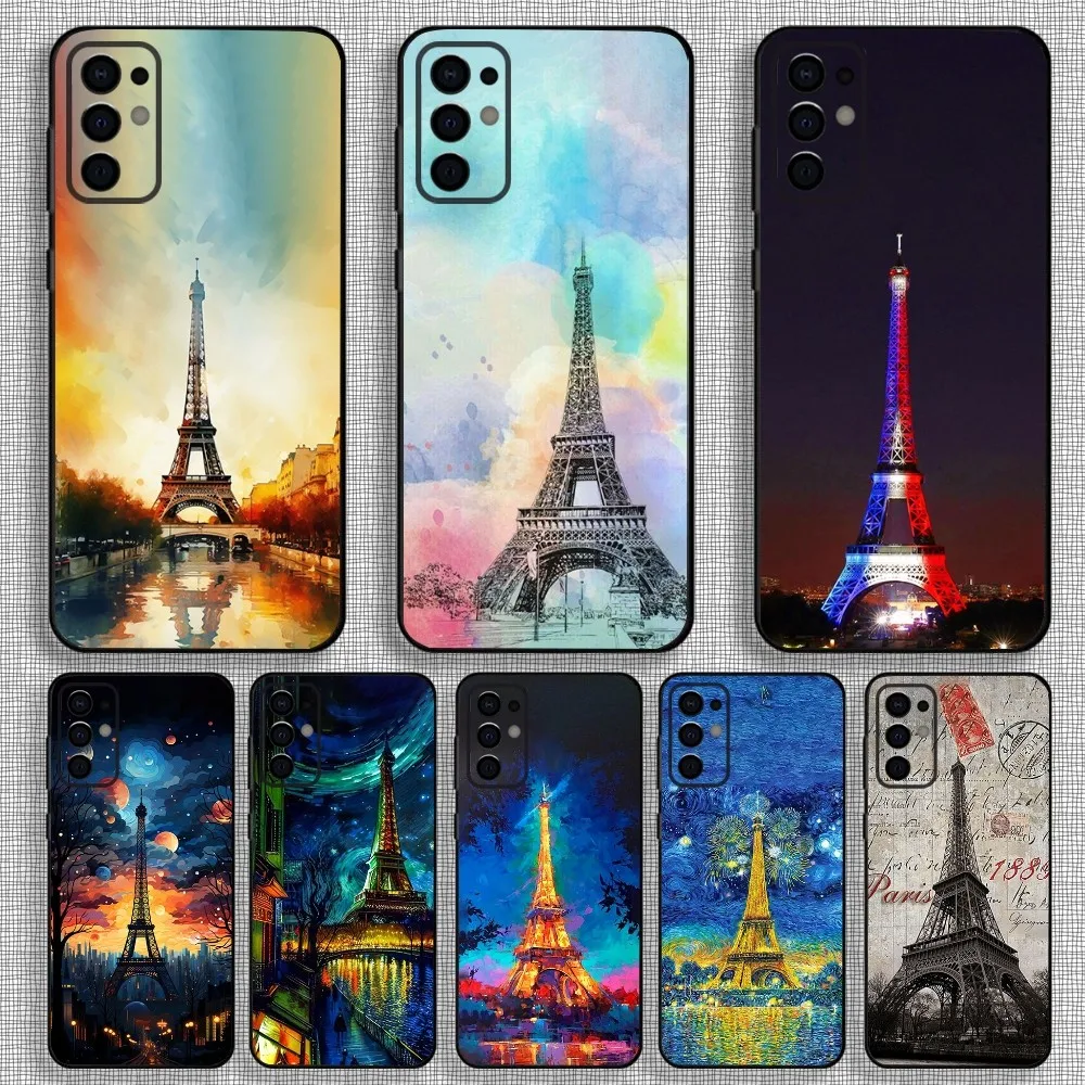 

Paris Eiffel Towe Phone Case For Samsung S24,S21,S22,S23,S30,Ultra,S20,Plus,Fe,Lite,Note,10,9,5G Black Soft Cover