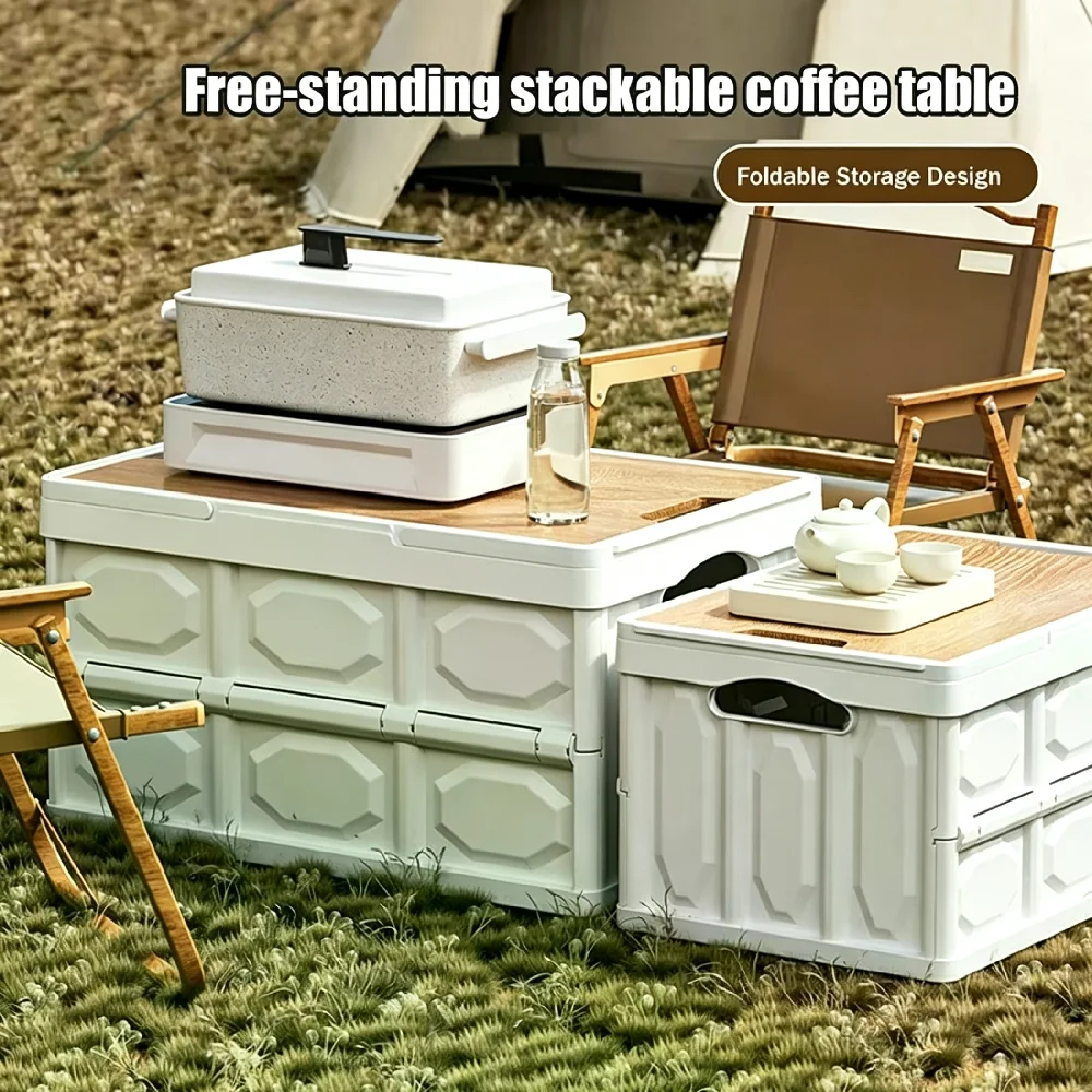 Folding Storage Box Camping Gear Box Portable High Load-Bearing Capacity Handheld Storage Box