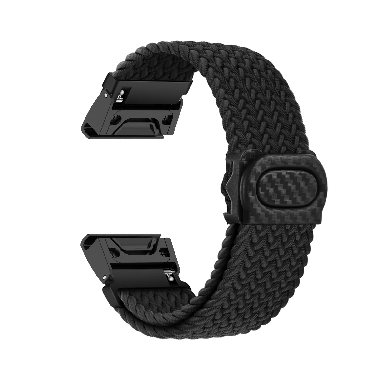 

Elastic Nylon Bands for Garmin Fenix 6 Pro/Fenix 6/Fenix 8 47mm/Fenix 5/Fenix 5 Plus Band, Plastic Buckle Adjustable Nylon Strap