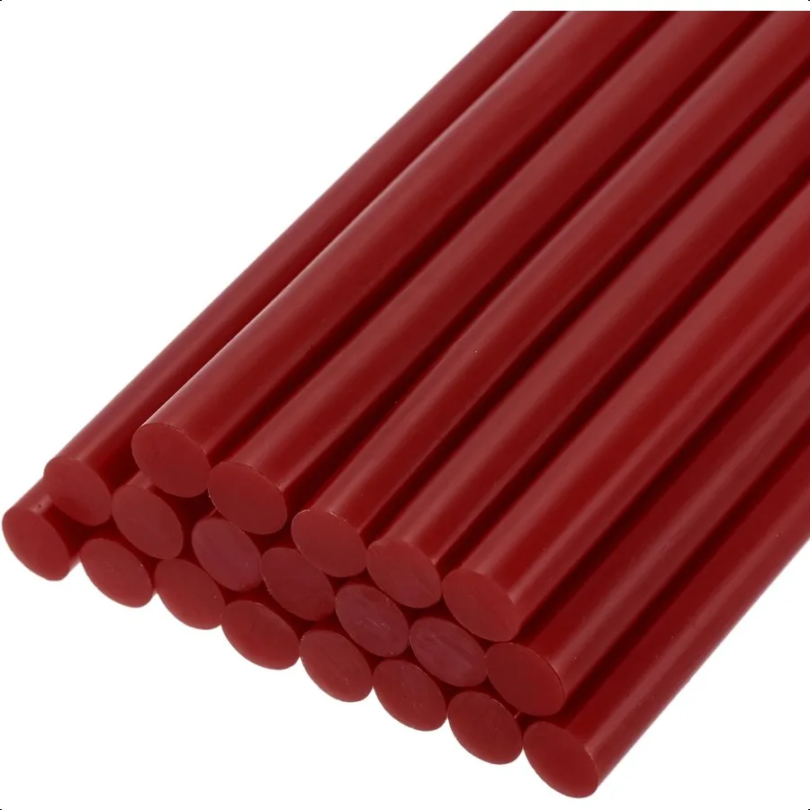 

uxcell 20pcs Hot Glue Sticks for Glue Gun 7mm 0.27inch x 4inch Mini Hot Melt Adhesive Glue Stick Wine Red