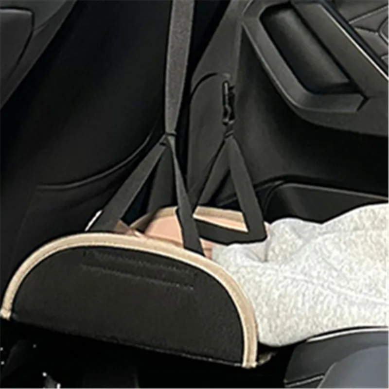 

Essentials Office Footrest Hanging Adjustable Car Interior Supplies Car Travel Rest Foot Pad Portable Foot Hammock Long Flight