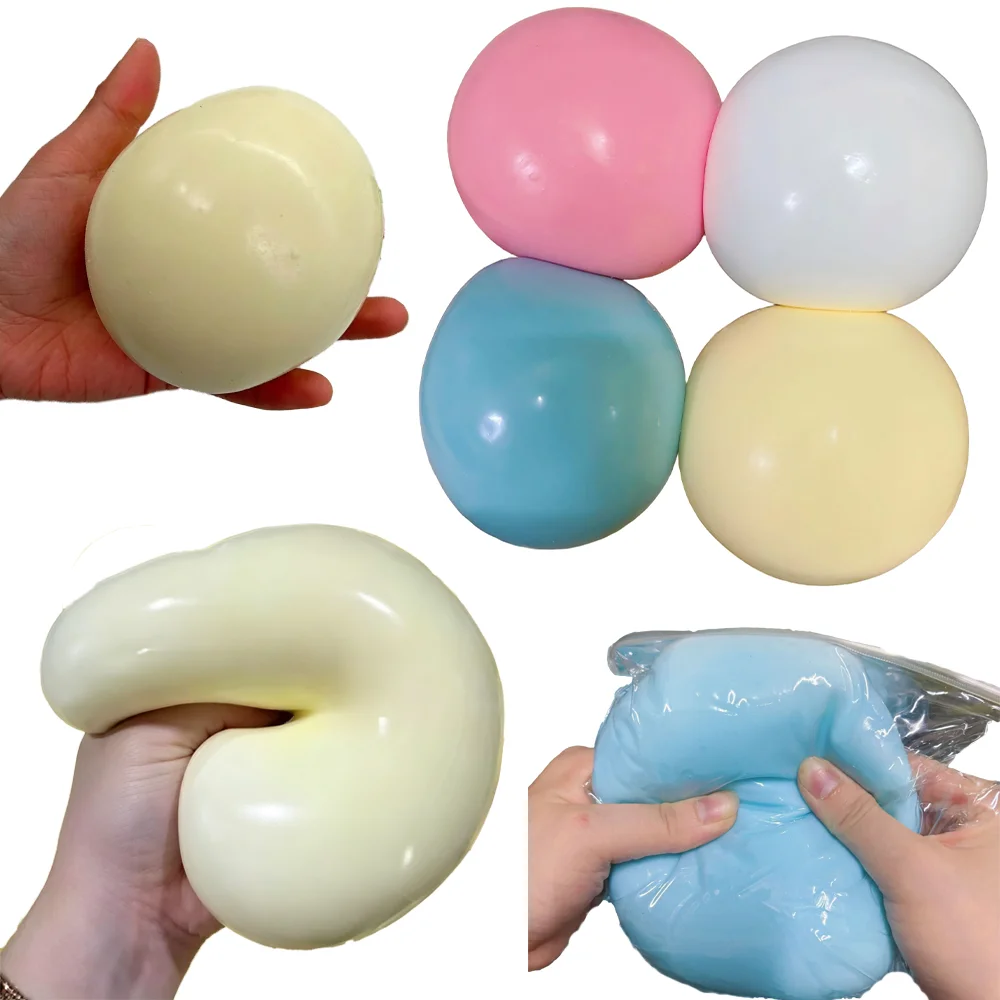 Großes Käse-Quetschspielzeug zur Stresslinderung, Langsam Zurückfedernder Stressball, Heilendes Entspannungsspielzeug für Schüler und Erwachsene