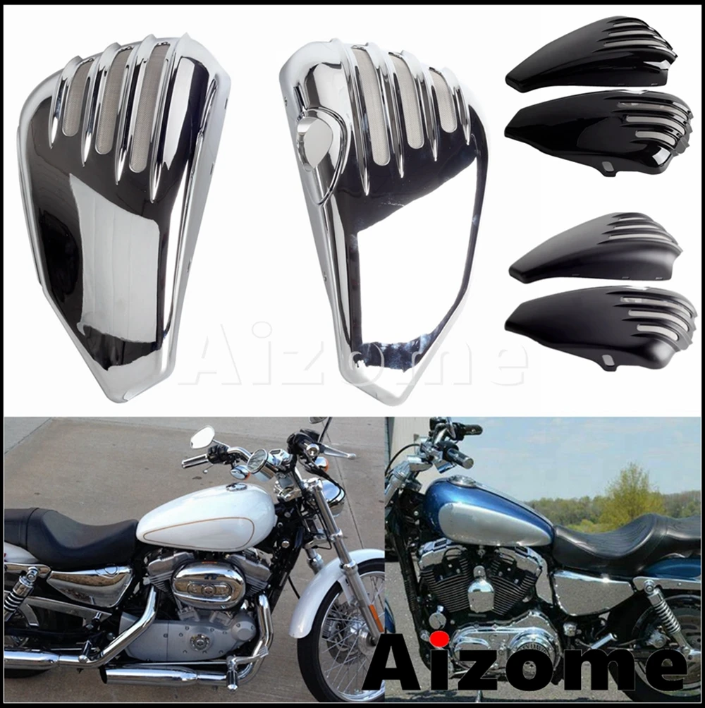 

Right/ Left ABS Grille Side Battery Fairing Cover For Harley Sportster 1200 883 XL1200 XL883 Motorcycle Accessories 2004-2013