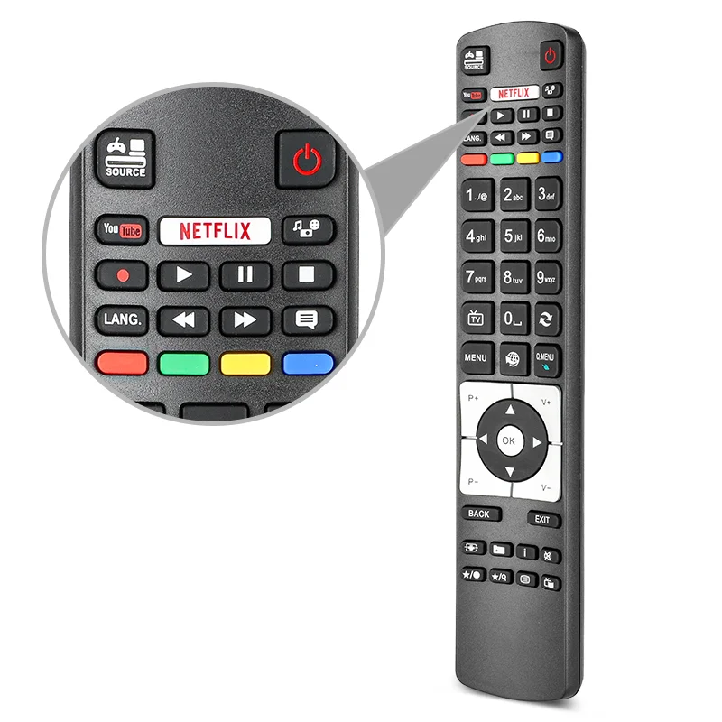 Control remoto RC5118 para Telefunken Smart TV LF43FZ20 LF43WZ20 LU49FZ30 TFK32BC16 XF43D401 XH32A301 XU65A441 WF43-EA41
