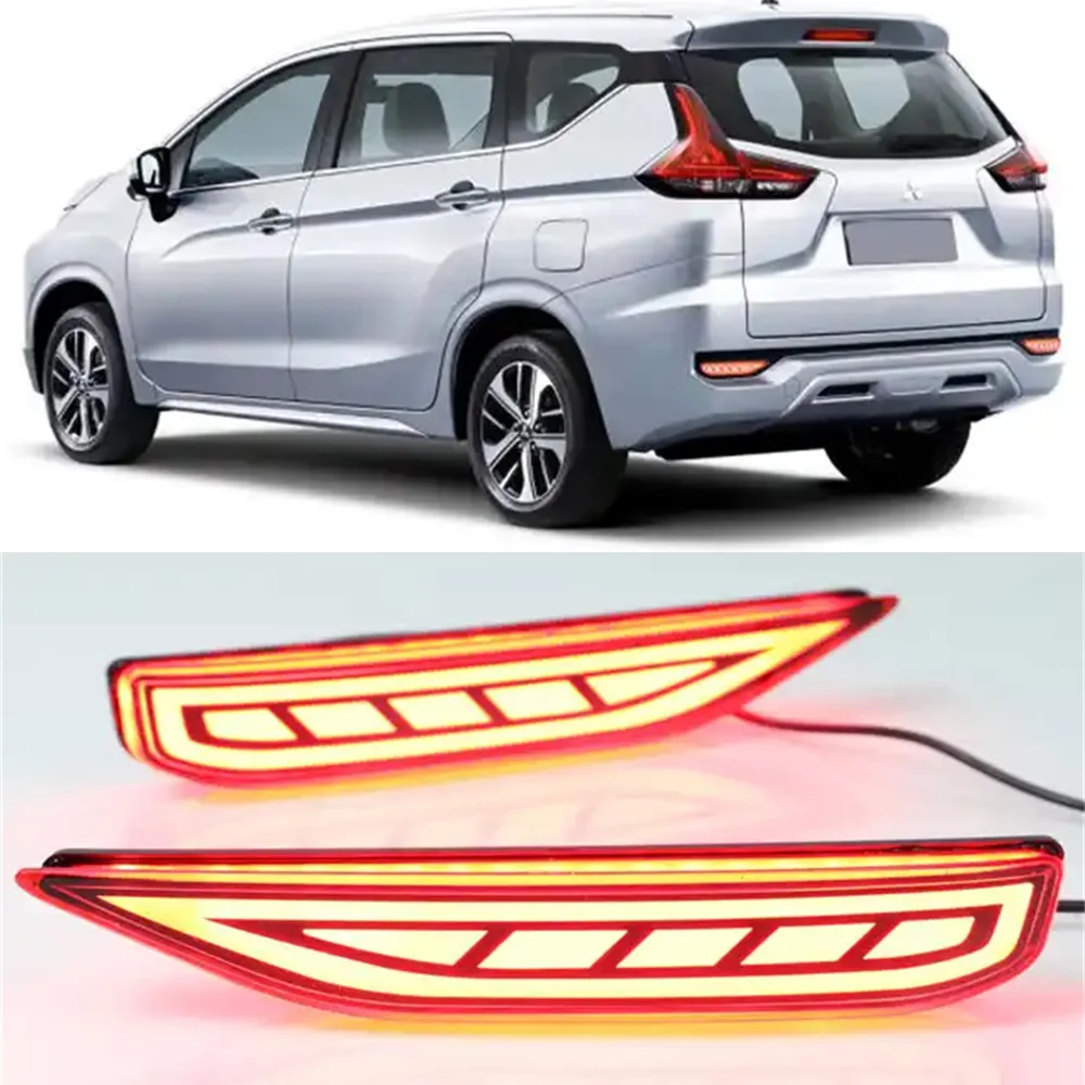 

Car LED Tail Light For Mitsubishi Xpander Reflector Rear Bumper Light Fog Lamp 12V Stop Brake Light 2017 2018 2019