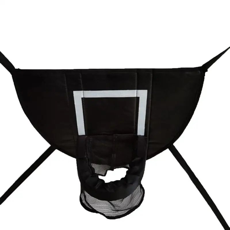 バスケットボールフープトランポリン用調節可能な屋外ソフトバスケットボールリバウンダーフレームトランポリンアクセサリー裏庭庭用