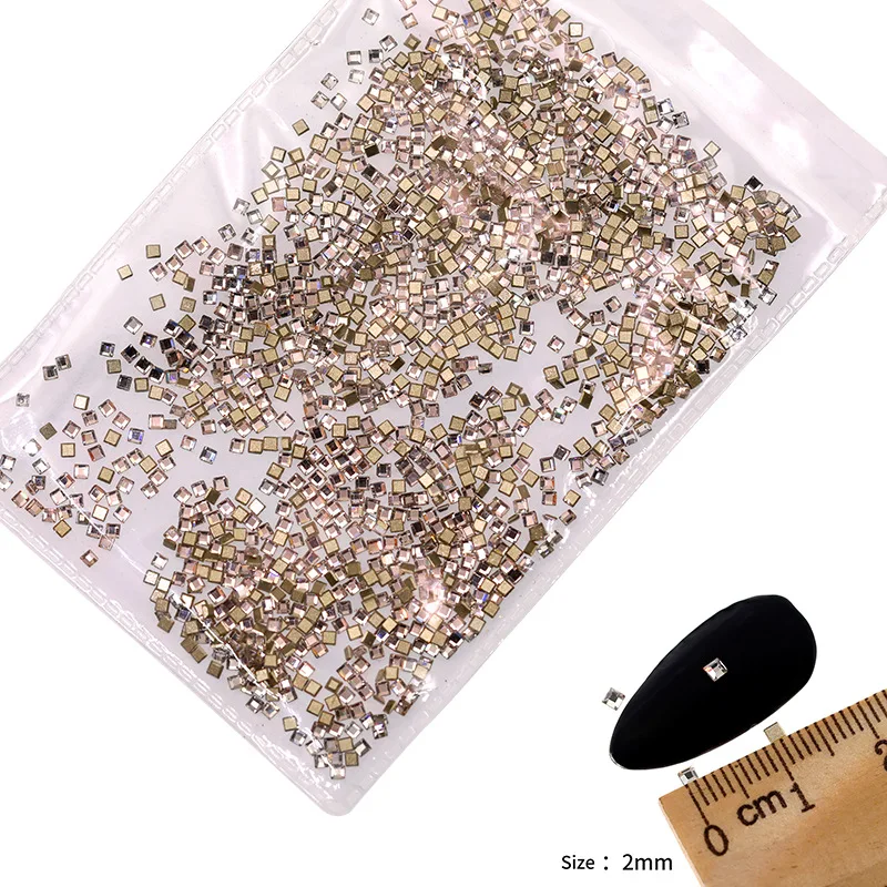 VDD P501-P540 Großhandel 1440 Stück Glas-Kristall-Strasssteine mit flacher Rückseite, Glitzersteine für Nagelkunst, DIY-Bastelarbeiten und Dekoration – Detail 6