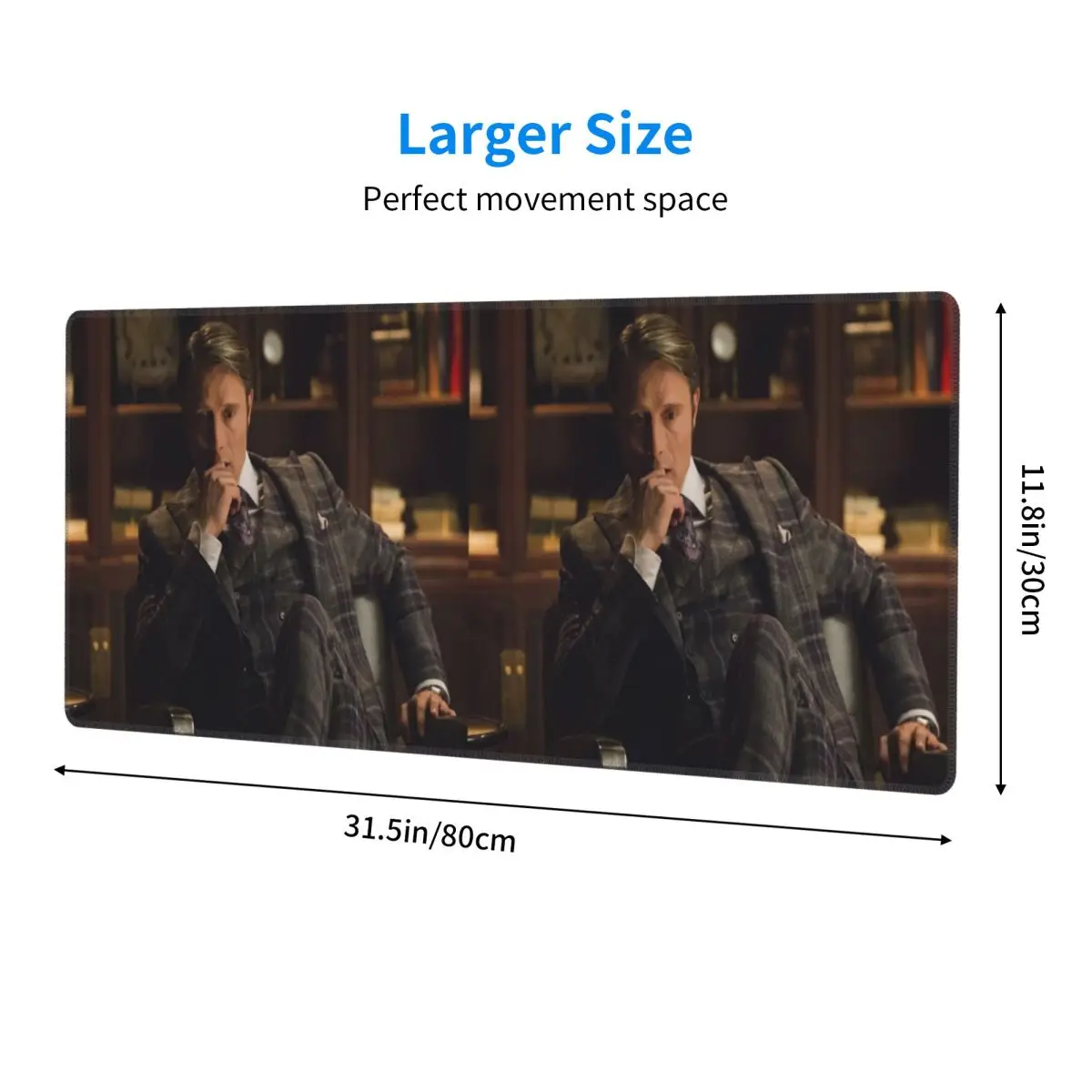 Large Mouse Pad Mads Mikkelsen Hannibal Lecter (Hannibal TV) Gamer PC Laptop Mats Keyboard Carpet Computer Gaming Desk Mat