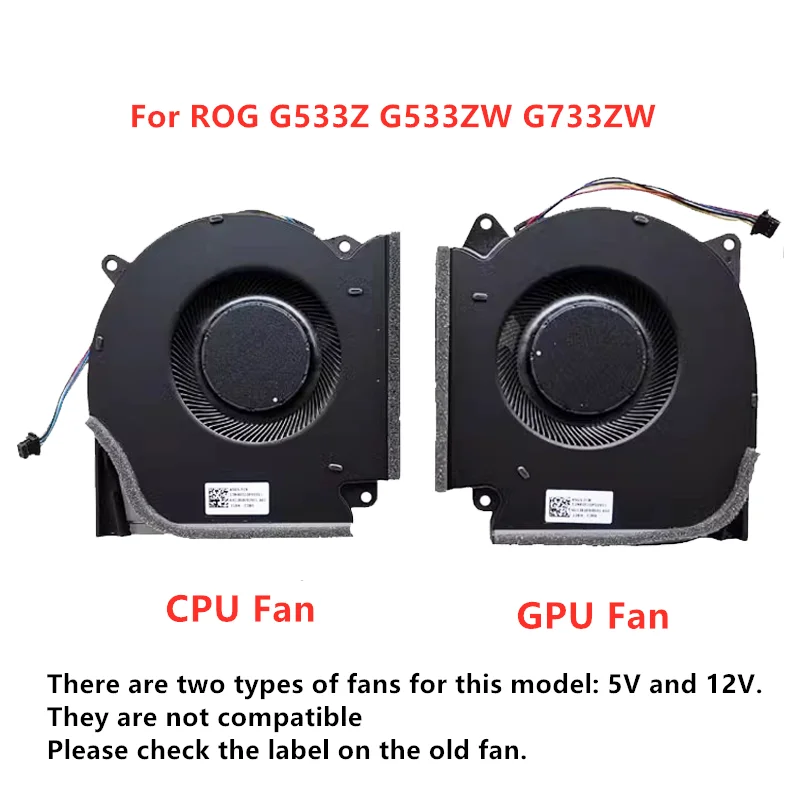 

Совершенно новый оригинальный охлаждающий вентилятор для процессора и графического процессора ноутбука ASUS ROG G533Z G533ZW G733ZW