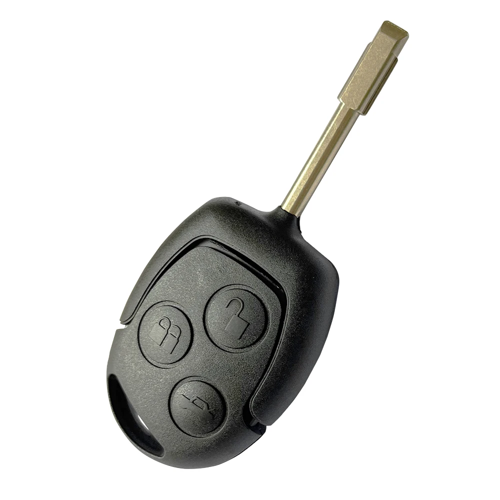 XNRKEY 3 Button Remote Car Key Shell for Ford Mondeo Focus 2 3 Festiva Fiesta Transit Car Key Case with FO21/HU101 Blade