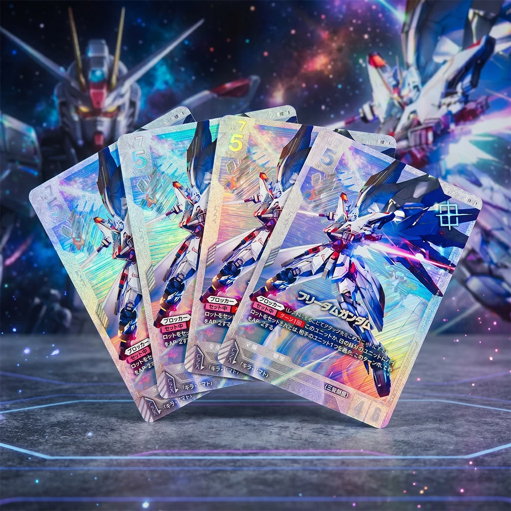 

Anime Collection Card Gundams Card Game GD01-065 Newtype Challenge 2026 Mission 1 Promotional Cards Holographic Card Child Gift