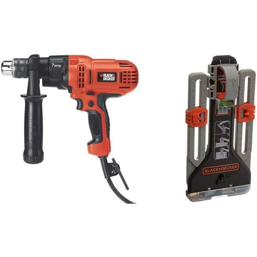 Kit trapano elettrico e avvitatore da 7 A 1/2 pollice con design arancione