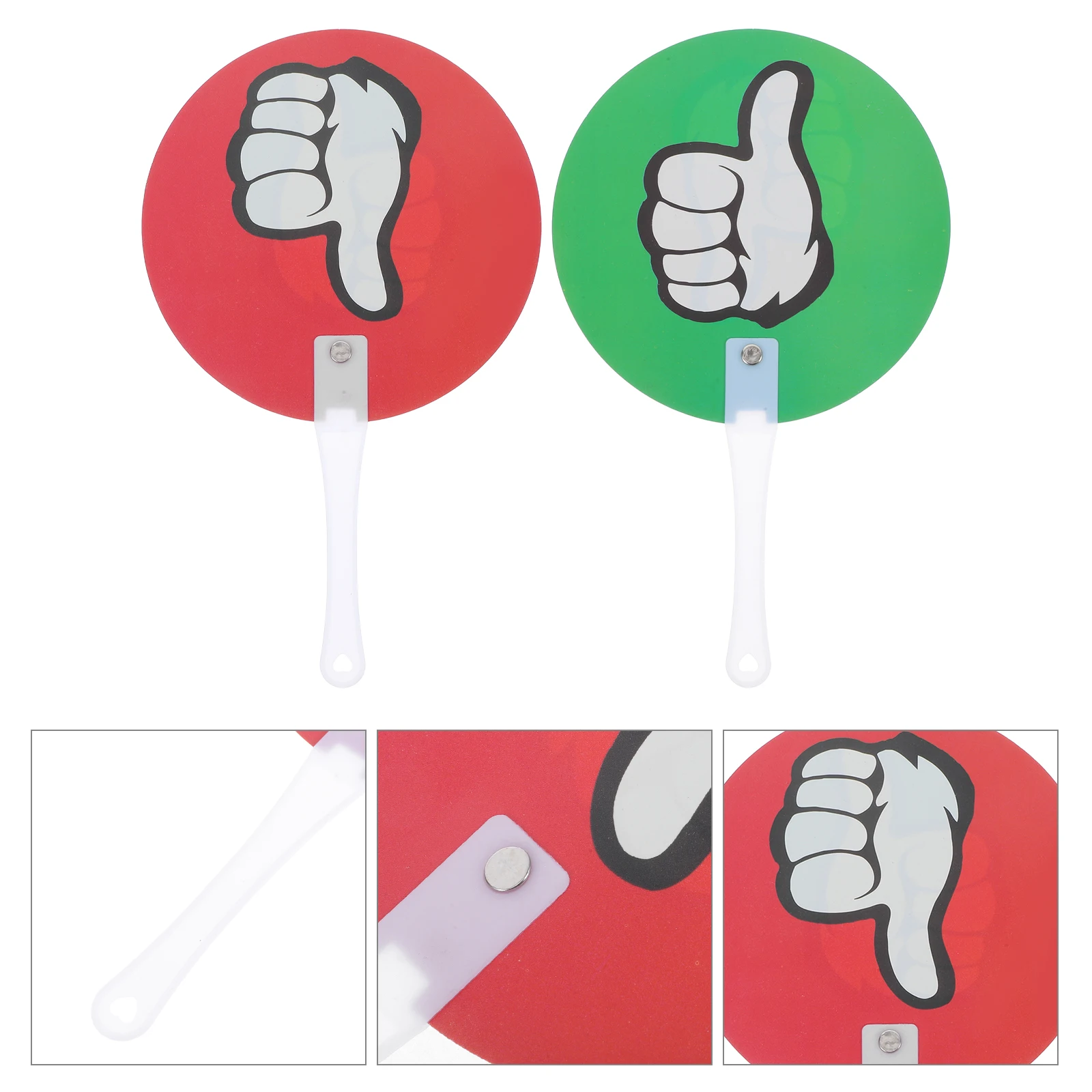 

30 Pcs Handheld Voting Paddle Judging Board Wall Hook Classroom Signals for Students
