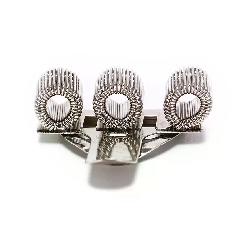 

1Pcs Portable Metal Pen Holder Triple Hole Metal With Pocket Clip Doctors Nurse Uniform