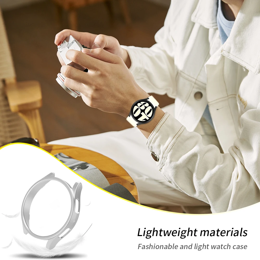 Beschermkap Voor Samsung Galaxy Watch4 5 6 40Mm 44Mm Pro 45Mm Case Plastic Frame Dekking Beschermer Bumper Geen Glas