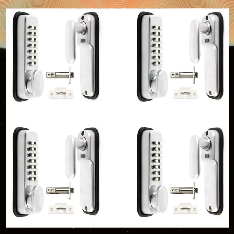 

4X Digital Push Button Door Lock Key Pad Code Combination Access Mechanical Keyless-Y05A