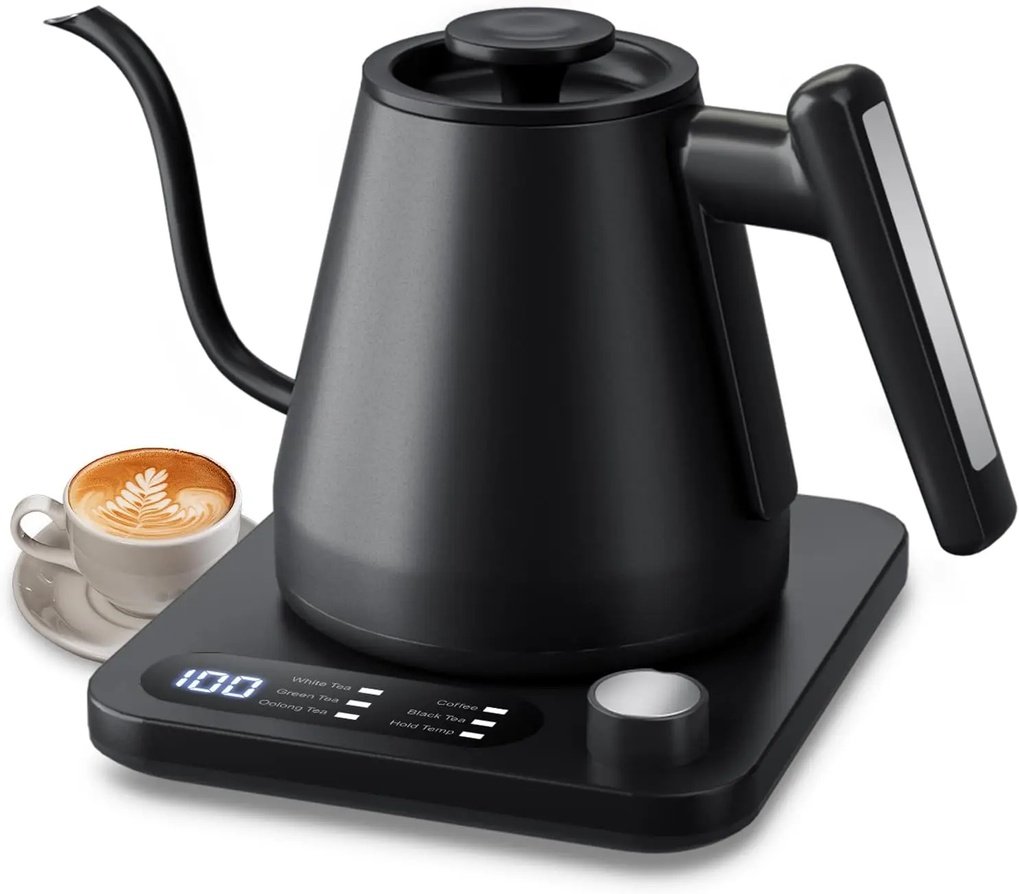 

Gooseneck Electric Kettle with Temperature Control,1200 Watt Quick Heating & 2H Keep Warm, Pour Over Coffee Kettle & Tea Kettle,