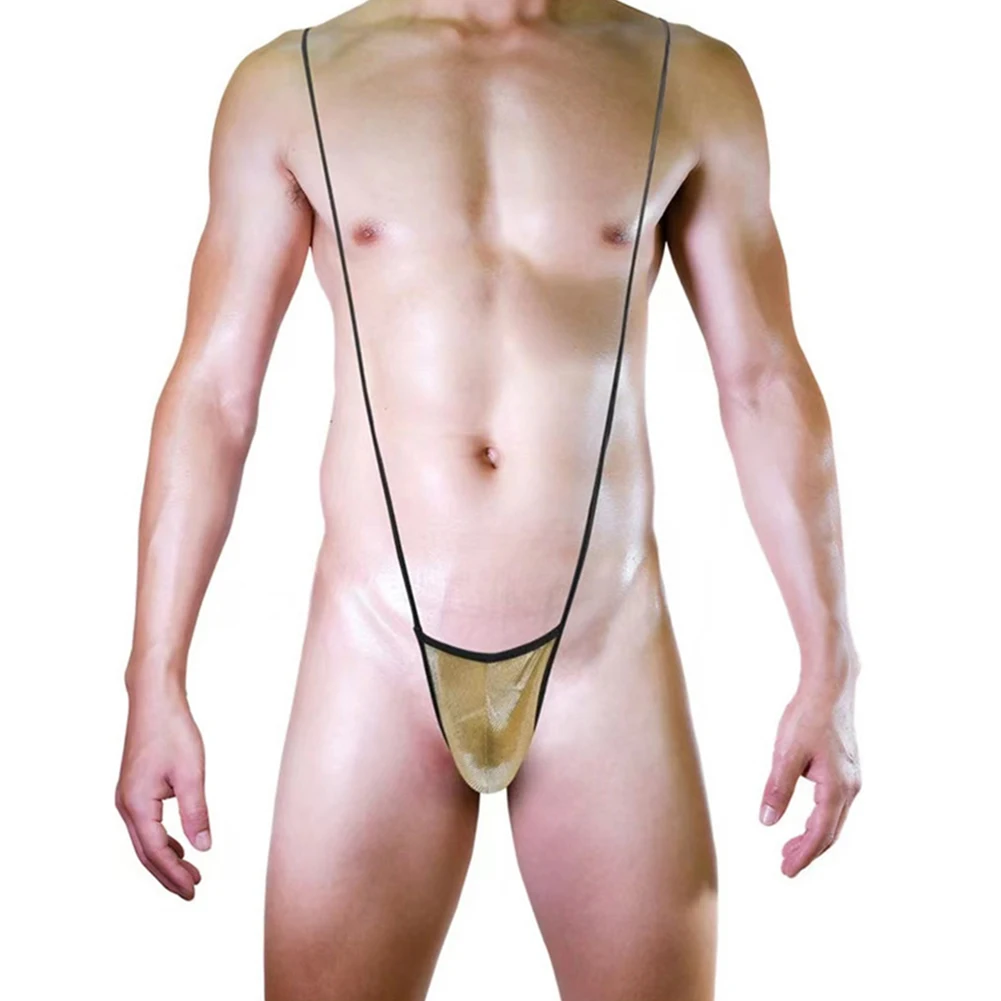 

Sexy Men Borat V Sling Underwear Sling Shot Male Bugle Pouch Thong Bodysuit Men's Erotic Lingerie Swimsuit Jumpsuit String Homme