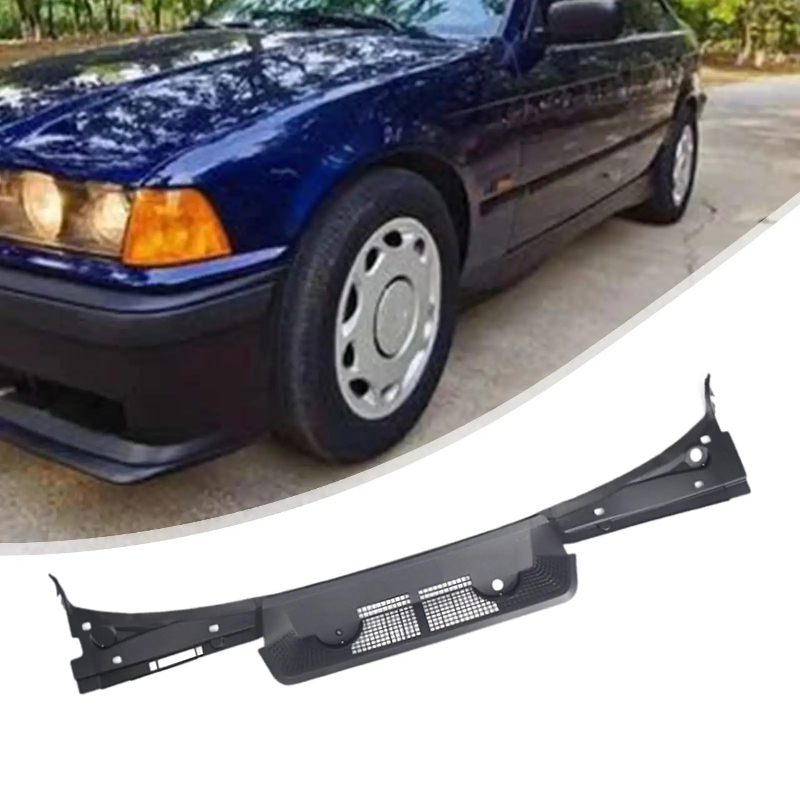 

Wiper Cowl Grille Practical Replacement for BMW 3 Series E36 1990-2000