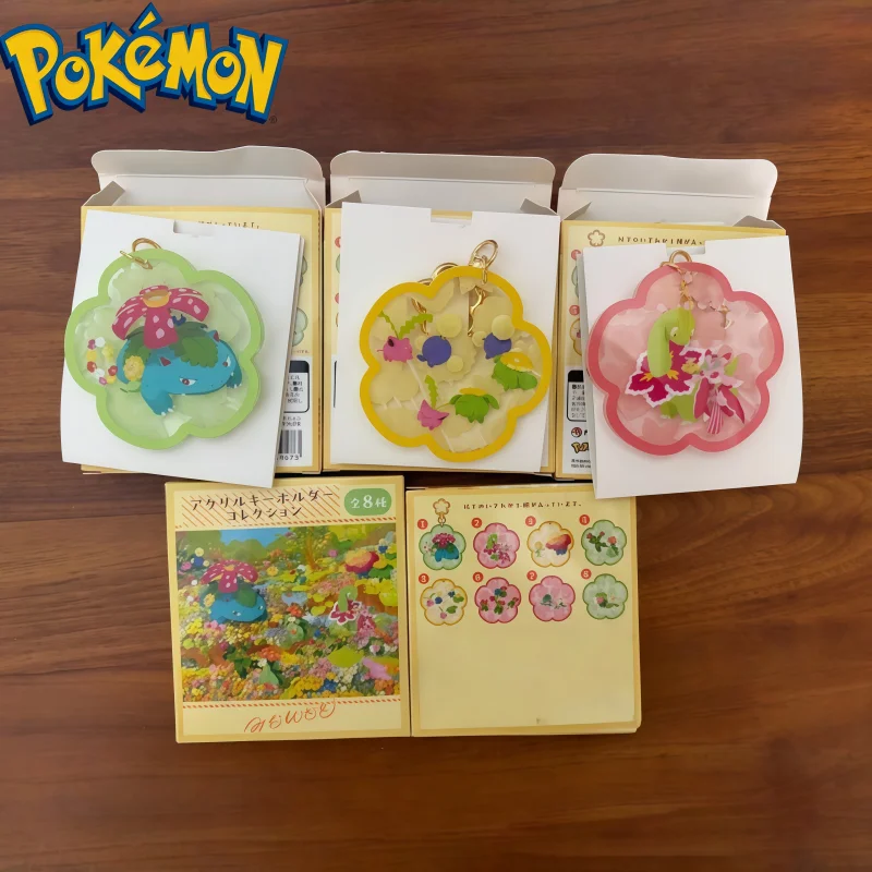 

In Stock PokéMon Colorful Blossoms Series Acrylic Keychain Blind Box Multiple Color Forms Collectible Gift Series Ornaments